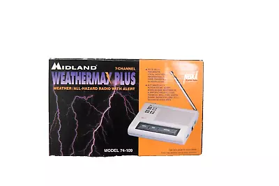 VINTAGE- MIDLAND 7 Channel Weathermax Plus WEATHER RADIO Model #74-109 NIB • $10.99