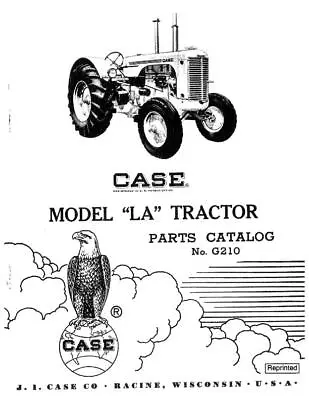 Case Ih La Tractor Parts Catalog • $42