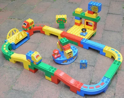 $55 • Buy LEGO DUPLO 2281 - Deluxe Harbor Highway - Brick Runners - 1999 - Train