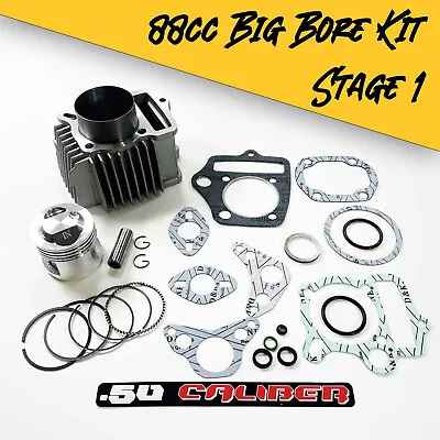50 Caliber Racing Stage 1 88cc Big Bore Kit For Honda Z50A Monkey Bike Mini • $261.33