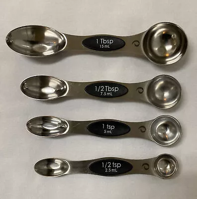 Prepworks By Progressive Magnetic Stainless Steel Measuring Spoons - Set Of 4 • $7.99