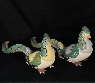 Kay Finch Pottery Pair Of Large Figural Pheasant Birds....signed & Mint! Rare! • $300