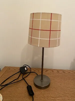 Tartan Check Light Shade And Base Lamp • £20