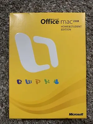 Microsoft Office Mac 2008 Home & Student Edition Product ID Included - Good • $14.99