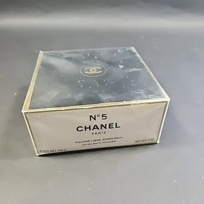 Vintage Chanel No 5 Paris 5 Oz 142 G After Bath Loose Powder New In Package • £160.54