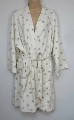 Marks & Spencer Womens Cotton Waffle Palm Print Gown Robe Size S - M - New • £12.79