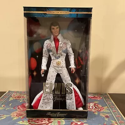 Mattel Timeless Treasures Elvis Presley Featuring The White Eagle Jumpsuit Mib • $69.99