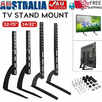 $26.69 • Buy Universal Table Top TV Stand Leg Mount LED LCD Flat TV Screen 14-75  For Sony LG