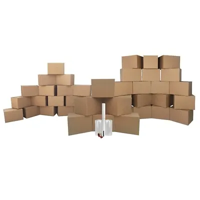 UBMOVE 3 Room Basic Kit 42 Packing Boxes And Supplies For Moving • $131.41