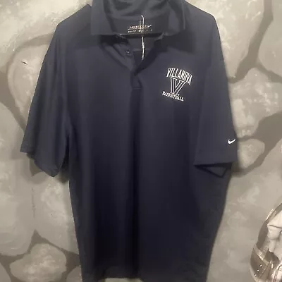 Villanova University Basketball Nike Dri Fit Golf Shirt Mens Xl • $22.50