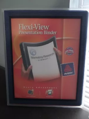 2 Avery Flexi-view Presentation Binder 1/2  3-Ring Binder 8.5  X 11  • $19.99