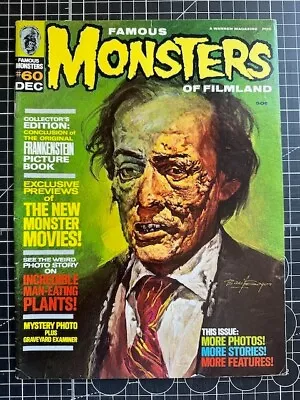 Warren Famous Monsters Of Filmland #60 Frankenstein Dec 1969 • $30