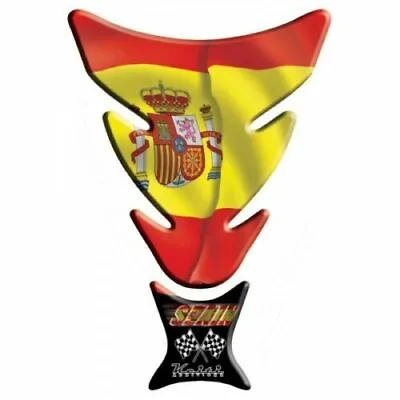 Spain Flag Tank Pad By Keiti. New Suit Bandit Gsxr Bmw Triumph Trike Or Project • $6.22