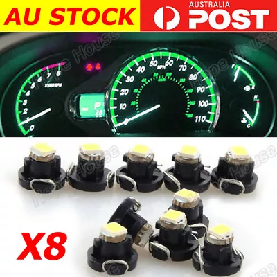 8  X Green T3 SMD 2835 LED Neo Wedge Twist Lock LCD Bulbs Dash Dashboard Light • $10.96