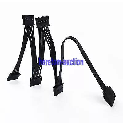 $12.15 • Buy 15 Pin SATA Power Y-Splitter Cable Adapter Extension 1 Male To 5 Female For HDD