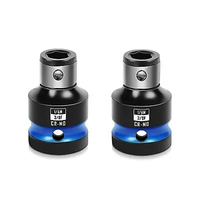 2pcs Impact Bit Holders 3/8 Inch Square Drive To 1/4 Inch Hex Socket Adapter For • $14.72