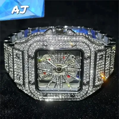 Fully Iced Out Diamond Watch (Passes All Diamond Testers) • $180