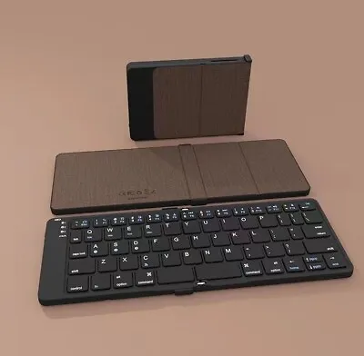 Bluetooth Keyboard Foldable Rechargeable Portable Mute For PC Ipad Mac Windows • $37.53