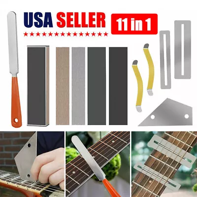 $16.89 • Buy 11X Guitar Fingerboard Luthier Tool Guitar Fret Crowning File Fret Leveling Beam