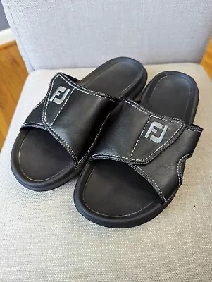 FootJoy FJ Golf Men's Adjustable Black Slides Sandals 62904  Mens's Size 9 M • $24.99