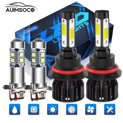 9007/HB5 LED Headlight Dual Bulbs Kit+H3 Fog Light For Subaru Impreza 2002-2003 • $37.99