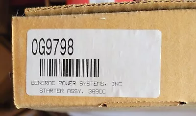 $44 • Buy New Generac Power Systems Recoil Starter Assembly Part No. 0g9798