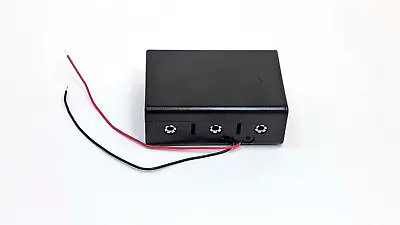 3xC Cell Battery Holder  W/ Cover & 6  Wire Leads 4.5V  Philmore BH2311 • $8.95