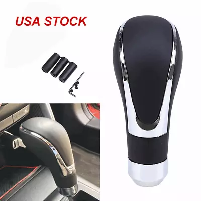 Universal Leather Automatic Auto Car Gear Stick Shift Knob Shifter Lever Cover 1 • $13.19