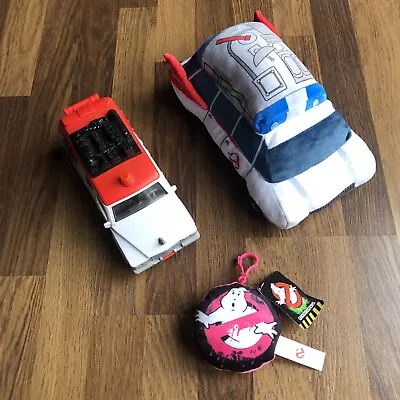 Ghostbusters Bundle 2 ECTO-1 Car Plush 11  Soft Toy-Mattel 9” 2016-Keyring 2020 • £5.99
