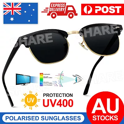 Polarised Sunglasses - Vintage / Retro Half Rimmed Frames - Polarized Lens New • $8.95