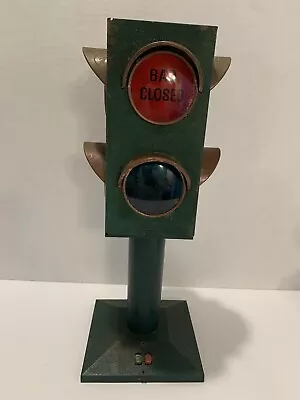 Vintage Fred Roberts Bar Stop Light Counter Top Display Light Hong Kong No Top • $35