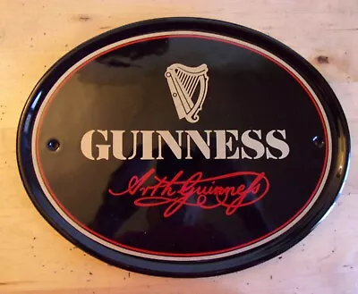 RARE 10.5  + Vintage GUINNESS Beer Heavy CERAMIC SIGN- Free USA Shipping • $39.99