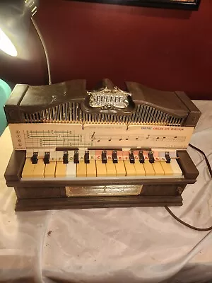 Vintage Emenee Electric Golden Pipe Brown Piano / Organ Retro Tested Working • $39.99