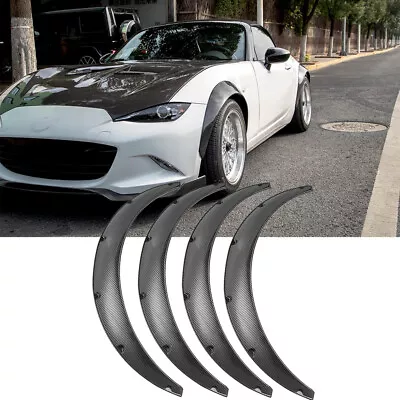 For Mazda Miata ND MX5 MK4 4PCS Carbon Fiber Fender Flares Extra Wide Body Kit • $99.13