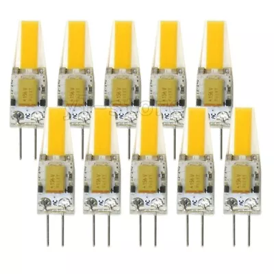 10pcs G4 Bi-Pin 1505 COB LED Light Bulb RV Boat Crystal Lamp 12-24V Warm White • $18.99