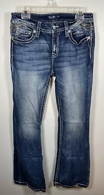 Distressed Studded Miss Me Jeans Women's Size 31 Low-Rise Flare • $22