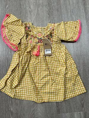 Next Baby Girl Summer Dress Size 12-18 Months Bnwt Yellow • £10.50