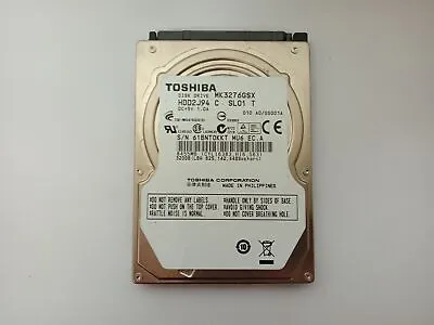 Toshiba MK3276GSX 320 GB 2.5  Laptop Hard Drive SATA • £5.98