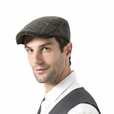 £3.99 • Buy  Mens Boys Hat Country Peaky Golf Driving Cabbie Hat Caps Retro Flat Cap Beret