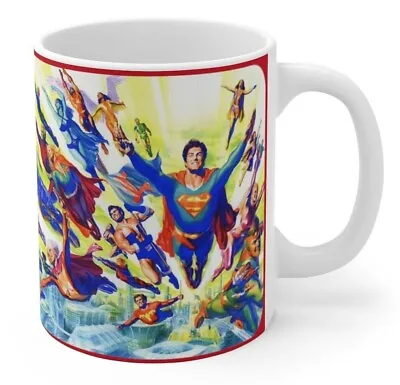 Superboy & Legion Of Super-heroes Coffee Mug - Alex Ross DC Comics - Mug 11oz • $13.99