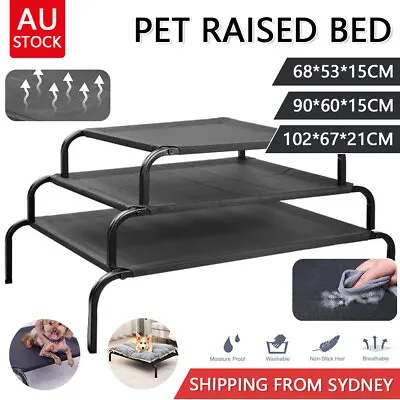 $53 • Buy Heavy Duty Pet Raised Bed Elevated Trampoline Hammock Cat Dog Raised Deluxe AU  