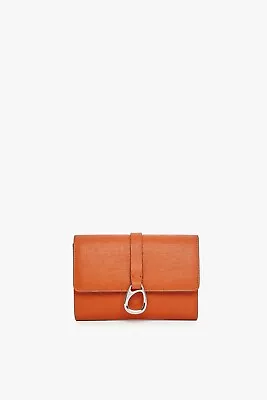 Jasper Conran Purse Womens Medium Flap Over Wallet Purse Orange BNWT RRP £79 • £14.99