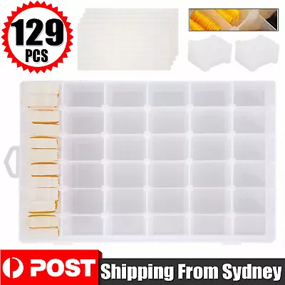 Embroidery Floss Cross Stitch Organizer Storage Box Set 124 Thread Bobbins NEW • $18.45