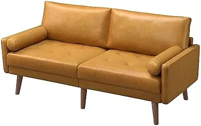 Upholstered Sofa Couch Faux Leather Loveseat Modern Living Room Sofa 71  • $299.99
