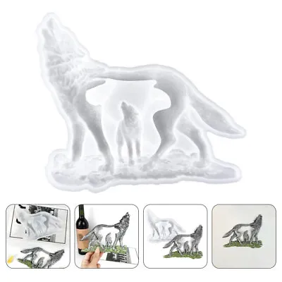 Wolf Casting Mold Silicone Mold Epoxy Resin Ornament DIY Mold Flexible Mold • $11.01