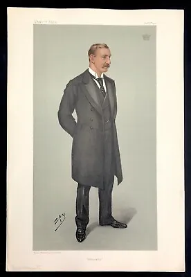Vanity Fair Print Earl Of Selbourne 1901 Admiralty Original Litho Colour • £32.55
