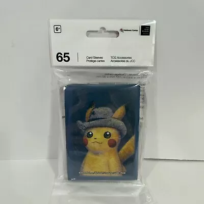 Pokemon X Van Gogh Museum Card Sleeves Pikachu With Grey Felt Hat 65 Sleeves New • $19.99