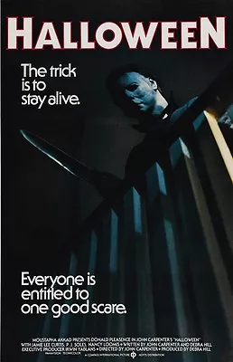 Halloween Movie Poster  : 11 X 17 Inches Michael Myers Poster Halloween Poster • $13.96