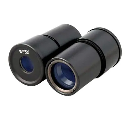 AmScope Pair Of WF5X Microscope Eyepieces With Wide Field Of View 30.5mm Mount • $46.99