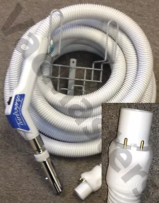 $147.99 • Buy Genuine Vacuflo 35' Turbogrip Low Voltage Central Vacuum Hose W/ Rack 7352-35